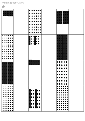 Multiplication Array Worksheets | Teaching Resources