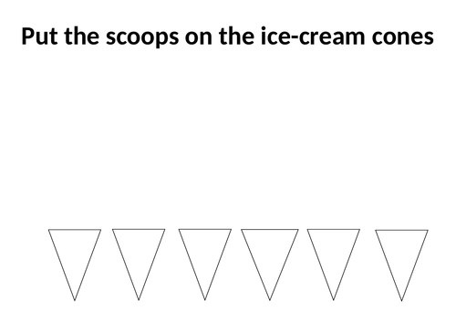 Ice-cream cone counting activity | Teaching Resources
