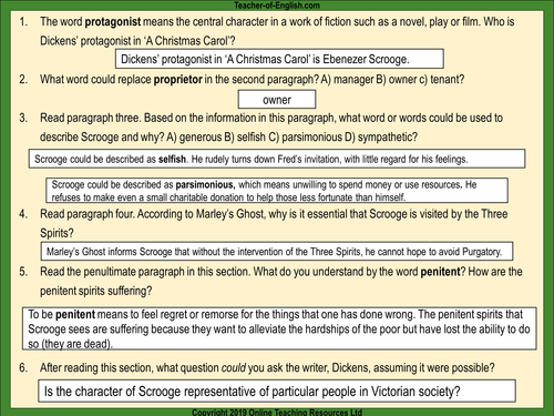 Introducing A Christmas Carol at GCSE | Teaching Resources