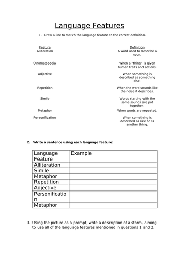 language-features-teaching-resources