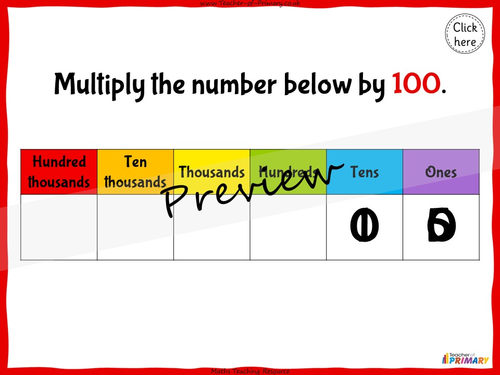Multiplying by 10, 100 and 1000 - Year 5 | Teaching Resources