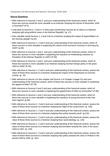 AQA History for A Level: Democracy and Nazism: Germany 1918-1945 Past ...