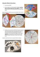 Novel Study Character Wheel | Teaching Resources