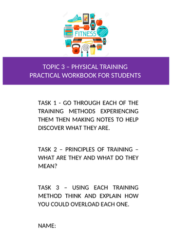 GCSE PE REVISION ACTIVITIES - COMPONENT 1 | Teaching Resources