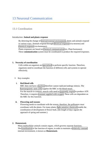 OCR Biology A Module 5  Neuronal Communication (New Spec)