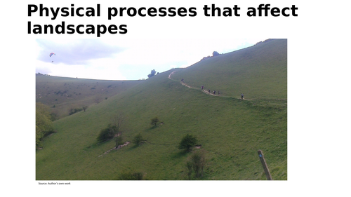 Physical processes that affect landscapes