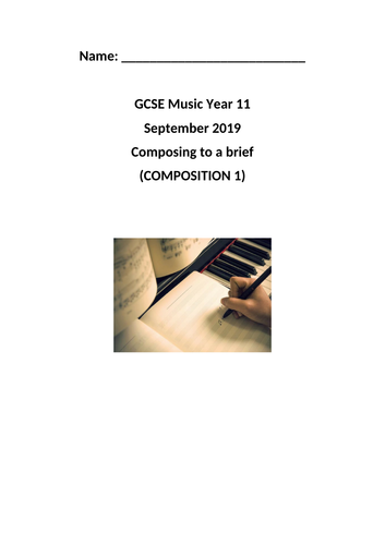 AQA GCSE Music 2019 Composing to a brief | Teaching Resources
