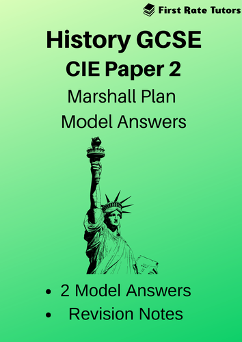 A* Marshall Plan Model Answers: GCSE History Revision Pack | Teaching