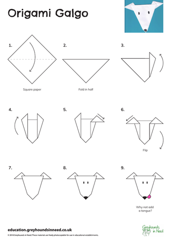 Origami Galgo | Teaching Resources