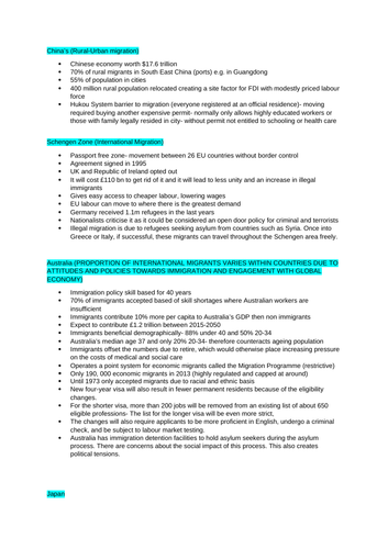 EDEXCEL A LEVEL GEOGRAPHY CASE STUDIES:  #4 Migration, Identity and Sovereignty