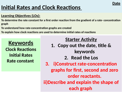 Kinetics: Initial Rates and Clock Reactions (A Level Chemistry ...