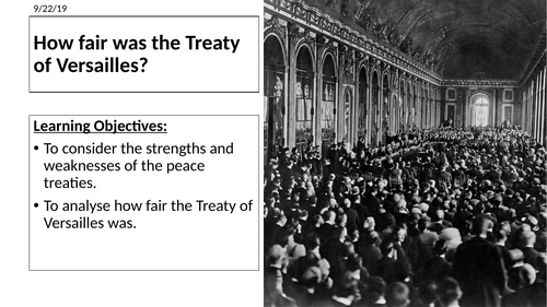 how fair was the treaty of versailles essay