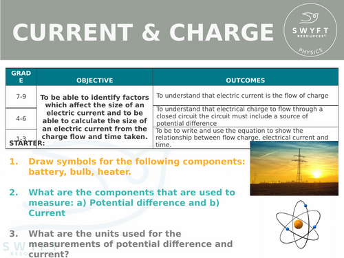 NEW AQA GCSE (2016) Physics  - Current & Charge