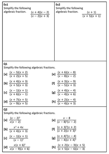 simplifying-algebraic-fractions-quadratics-teaching-resources