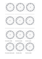 Year 8. La hora- worksheet | Teaching Resources