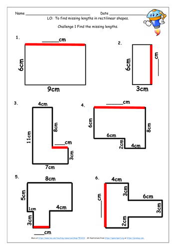 Measures Length & Perimeter Y4 Autumn Block 3 KS2 Challenges inc ...