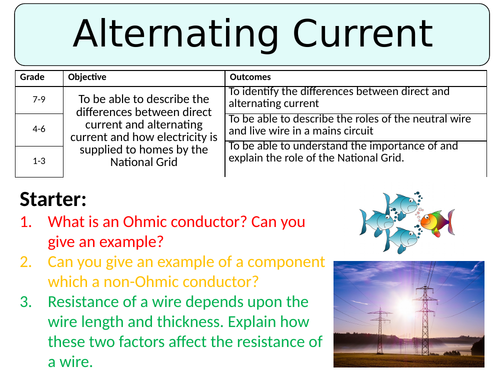 NEW AQA GCSE (2016) Physics - Alternating Current