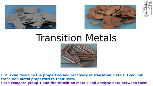 Transition Metals and Group 1 Lesson | Teaching Resources