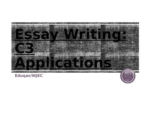 WJEC Eduqas A-Level Psychology Exam technique C3 Applications Workbook