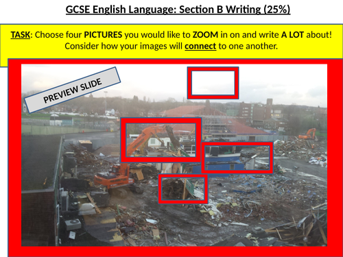 English Language GCSE Paper 1 Writing Section: describing an image ...