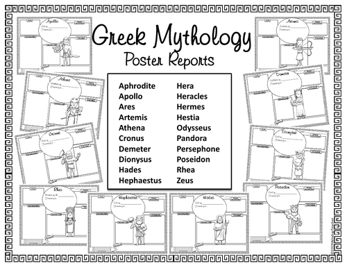 Greek Mythology Activity Posters | Teaching Resources