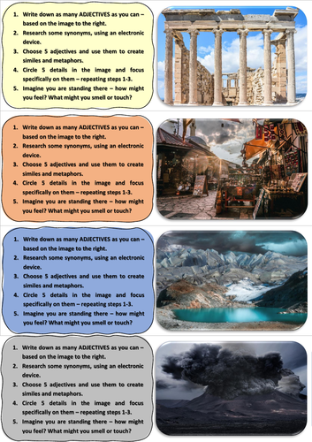 AQA 8700/1 GCSE English Language - Creative Writing Image Revision ...