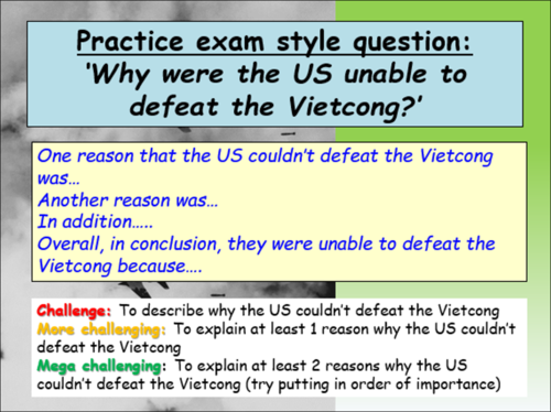 critical thinking questions about the vietnam war