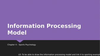 Information Processing Theory Lesson - AQA GCSE PE | Teaching Resources