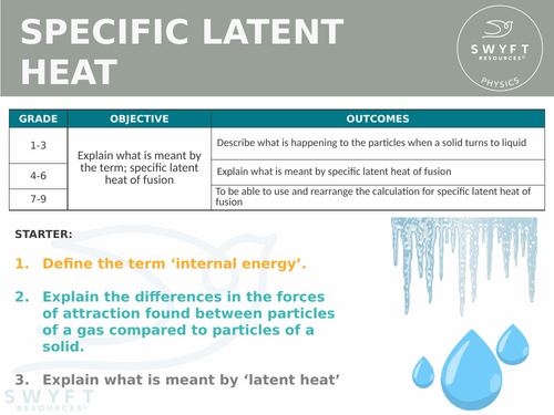 NEW AQA GCSE (2016) Physics - Specific Latent Heat