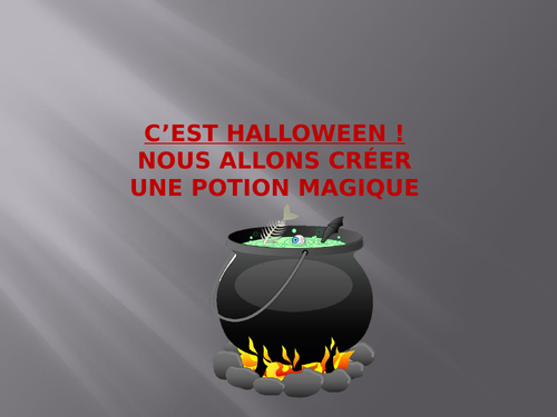 Potion magique d'Halloween