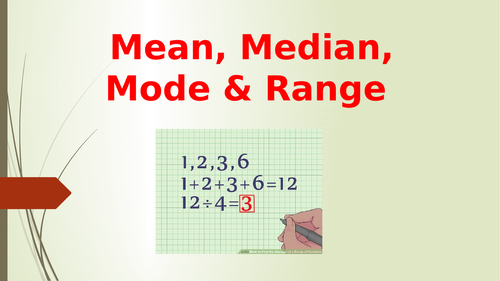 Mean, Median, Mode and Range | Teaching Resources