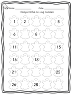 receptionyear 1 halloween maths worksheets teaching resources