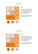 Suko Number Puzzle/Starter Set of 4 | Teaching Resources