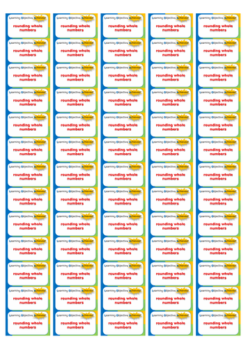 Y5 Maths Sticker Templates: Learning Objective Achieved | Teaching ...