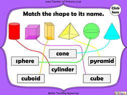 3D Shapes - Year 1 | Teaching Resources