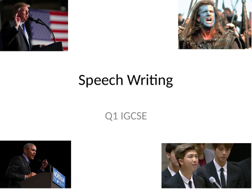 writing a speech igcse