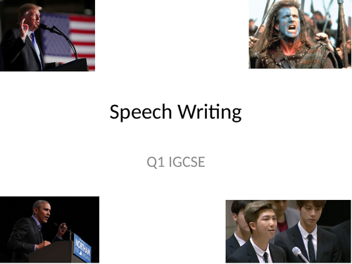 igcse speech writing format