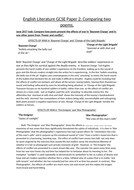 Poem comparison essay example image