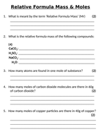 NEW AQA GCSE (2016) Chemistry - Relative Formula Mass & Moles ...