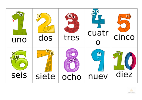 Numbers 1 20 In Spanish Flashcards Teaching Resources