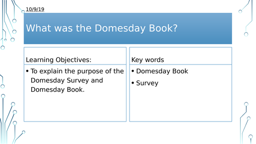 Year 7: Domesday Book