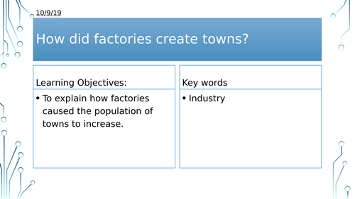 Year 8: How did factories create towns?