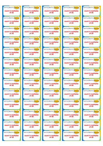 Y4 Maths Sticker Templates: Learning Objective Achieved | Teaching ...