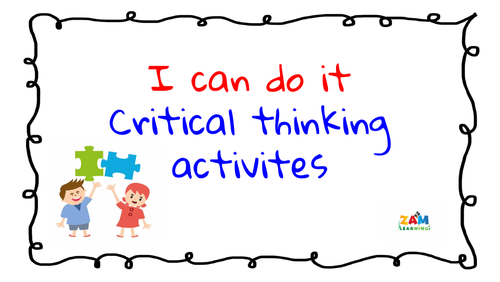 Critical Thinking Activities Teaching Resources