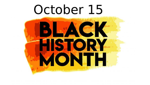 Black History Month - Little things are big