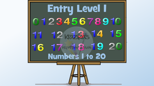 Numbers 1-20 PowerPoint Lesson: AQA Entry Level Maths | Teaching Resources