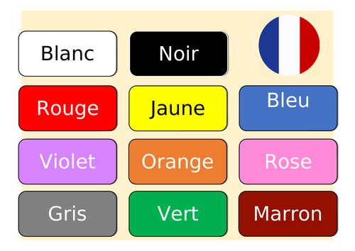 french colours presentation