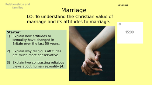 Aqa Gcse Rs 2 Attitudes To Sex Theme A Relationships And Families Teaching Resources 7287