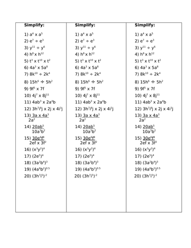 simplifying-algebraic-indices-teaching-resources