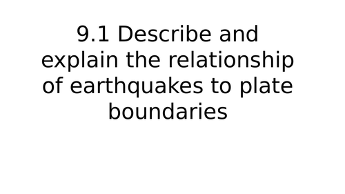 Natural Hazards A Level (Tectonic Hazards)